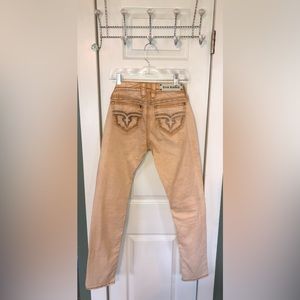 Rock Revival Peach Colored Jeans Size 28
